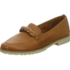 TAMARIS LEATHER) Loafers (1-24200-42) cognac