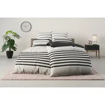 OTTO home Majoran Linon anthrazit 135 x 200 cm + 80 x 80 cm