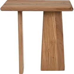 Beistelltisch SIT "ACACIA WAVE", beige (natur, natur, natur), B:60cm H:60cm T:45cm, Akazie massiv, Tische, mit ausgeprägter Maserung