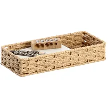 Zeller Schreibtisch-Organizer Papiergeflecht 11,0 x 24,0 x 4,5 cm Braun