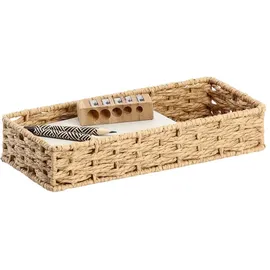Zeller Schreibtisch-Organizer Papiergeflecht 11,0 x 24,0 x 4,5 cm Braun