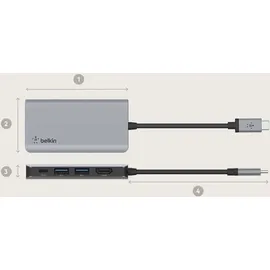 Belkin USB-C 4-in-1 Multiport Adapter