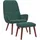 vidaXL Relaxsessel mit Hocker Samt 72 x 96,5 x 70 cm Dunkelgrün