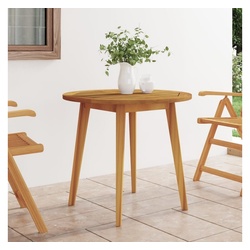 vidaXL Gartentisch Gartentisch Ø85×75 cm Massivholz Akazie (1-St) braun