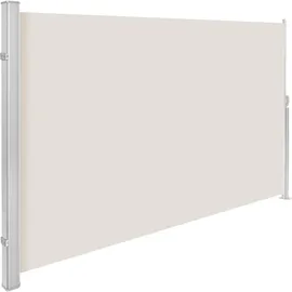 Tectake Aluminium Seitenmarkise 180 x 300 cm beige