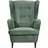 Möbel Boss Ohrensessel OSKAR Cord 78 x 102 x 98 cm Dunkelgrün