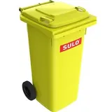Sulo Müllgroßbehälter 120l HDPE gelb fahrbar,n.EN 840