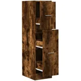 vidaXL Apothekerschrank Räuchereiche 30 x 41 x 118 cm Braun