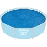 BESTWAY PE-Solarabdeckplane Ø 289 cm, blau, rund