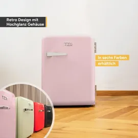 First Austria Retro Mini-Kühlschrank 40 l 56,2 cm hoch Rosa