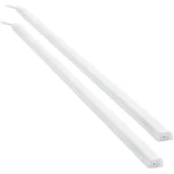 sebson LED Unterbauleuchte 80cm 2er Set - 4000K Neutralweiß, LED Lichtleiste mit Stecker und Schalter 230V, Indirekte Beleuchtung, Schrankbeleuchtung 24x13x800mm