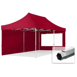 TOOLPORT Faltpavillon 3 x 6 m inkl. 2 Seitenteile Rot
