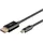 goobay 75706 USB-C/Displayport 3,0m schwarz