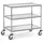 Royal Catering Servierwagen 3 Borde Ablagen: 84.5 x 52.5 x 80 cm 300 kg - Edelstahl Rahmen