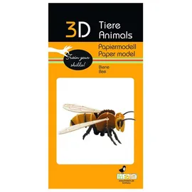 Fridolin 3D Papiermodell, Biene