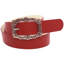 COLLEZIONE ALESSANDRO Damengürtel Leder rot 95
