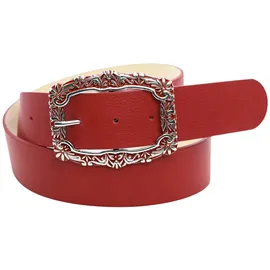 COLLEZIONE ALESSANDRO Damengürtel Leder rot 95