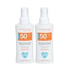 Alphanova CRÈME SOLAIRE HYPOALLERGÉNIQUE FORMAT VOYAGE SPF50 Crème Pour La Peau 2x90 g