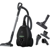 Electrolux PD82-GREEN Staubsauger mit Beutel, Leistung max. 600 W, AeroPro Saugsystem, 2 Bürsten, 3-in-1-Zubehör, Kunststoff, Schwarz