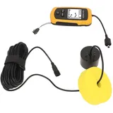 Tragbarer Fischfinder, Sonar Castable Kayak Boat Fishfinder Kabelgebundener Wandler Kajak Fish Finder Kit LCD-Display Handheld Fish Finder