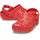 Crocs Classic Floral Cut Out Clog K Clog, Cherry Red, 33/34