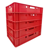 BURI Transportbehälter 5x Eurofleischkiste rot E1 rot