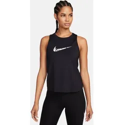 NIKE Damen T-Shirt One Graphic Running Tank Top, BLACK/WHITE, XS