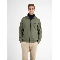 Lerros Herren, Sweatjacke in sportiver Struktur - nordic olive,