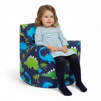 Ready Steady Bed Kinder Sessel mit füllung - Kindersessel Mädchen und Jungen Babysessel mit Abnehmbarem Bezug - Kindermöbel, Sessel kinderzimmer sitzsack Kinder (Dino Dark)