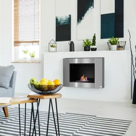 Homcom Ethanol-Kamin Silber