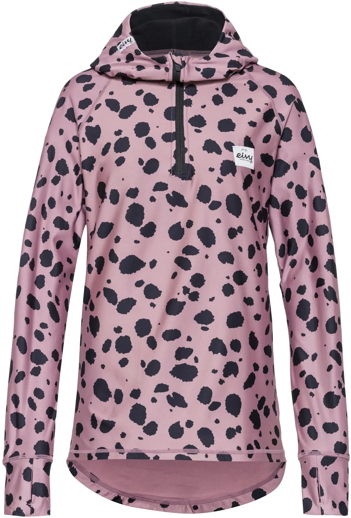Eivy Icecold Langarmshirt Damen in woodrose cheetah, Größe M - rosa