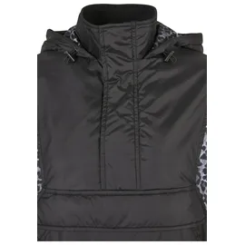 URBAN CLASSICS Ladies AOP Mixed Pull Over Jacket - schwarz,