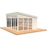 Palmako Pavillon Nova 17,8 m2 Natur Unbehandelt 502 cm x 396 cm