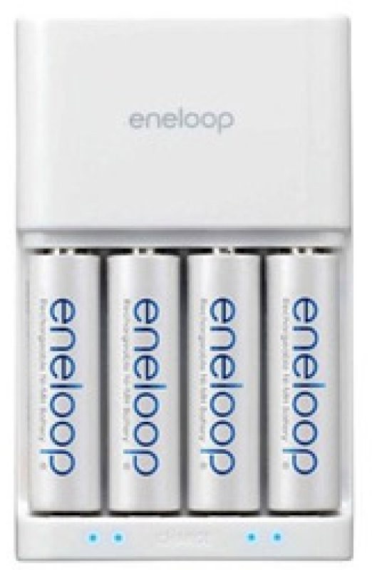 Panasonic (ehem. Sanyo) eneloop Ladegerät MQR06-E-4-3UT inkl. 4x eneloop Standard Mignon AA
