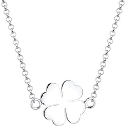 Elli Kleeblatt Glücksbringer Talisman 925 Silber Ketten   Damen 