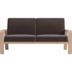 2,5-Sitzer SIT & MORE "Kolding", braun, B:170cm H:91cm T:93cm, 100% Polyester, Sofas, Armlehnen aus Buchenholz in natur, verschiedene Bezüge und Farben