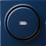 Gira Tast-Kontrollschalter 10AX 250V, blau (0136 46)