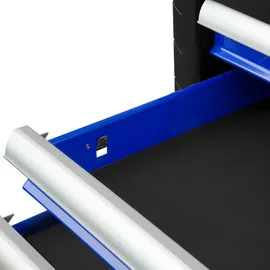Eberth Werkzeugschrank Metall 4 Schubladen blau unbestückt
