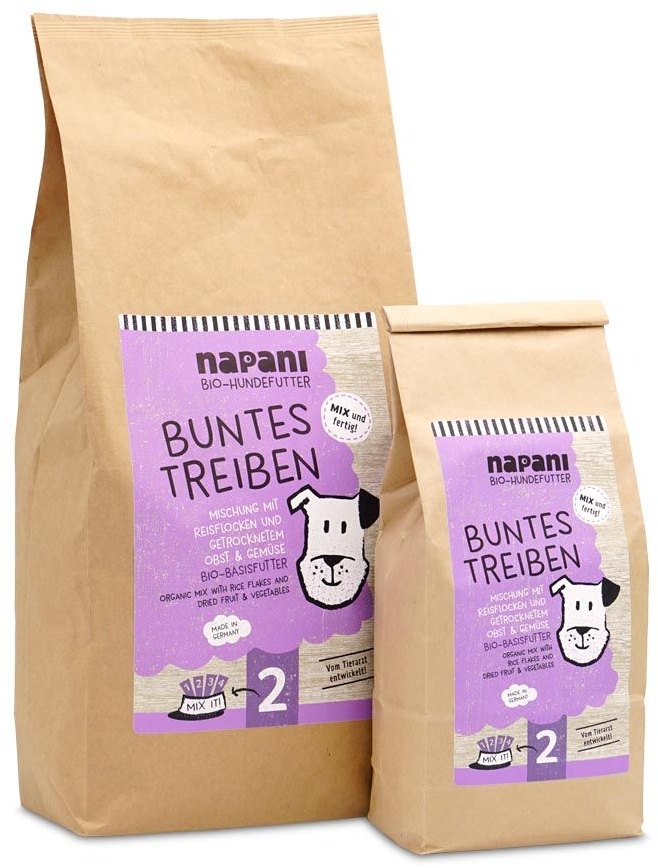 napani Bio-Basisfutter 'Buntes Treiben' für Hunde 1 kg