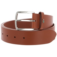 Lacoste Casual 35 Raw Edges Stitched Belt W105 Camel
