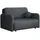 Mirjan24 Schlafsofa 2-Sitzer Grau