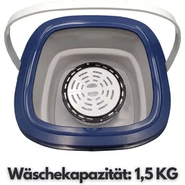 Steinborg Faltbare Mini Waschmaschine 1,5 kg 35 x 38 cm Blau