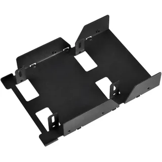 SilverStone SST-SDP08B-E - Einbaurahmen 3.5" mit Halterung für 3x 2.5" SSD/HDD, schwarz