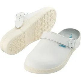 Abeba Berufsschuhe EN 20347:2012 OB Clog Gr.40 weiß Leder m.Fersenriemen Abeba