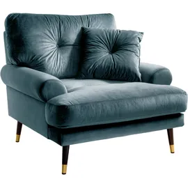 trends by hg Loungesessel TOKIO Mikrofaser 100 x 88 x 100 cm Blau