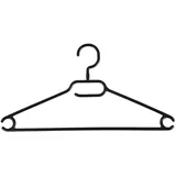 Koopmann International Kleiderbügel 10er Set PAULSTEN, Schwarz - Kunststoff - 10er Set