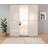 RAUCH Schwebetürenschrank »Koluna«, Glasfront mit Spiegel, inkl. 2 Innenschubladen sowie extra Böden, beige