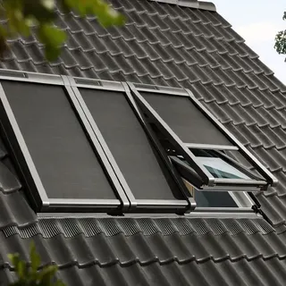 VELUX Tageslicht-Markise MSLS solar für Lichtlösung 3 in 1 5060, 66x140 cm (F08), 3-in-1 Lichtlösung,Aluminiumschiene,Solar,VELUX