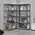 Juskys Lagerregal Metall 180 x 90 x 40 cm Grau