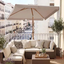 Sekey Balkonschirm 200 x 125 cm Taupe